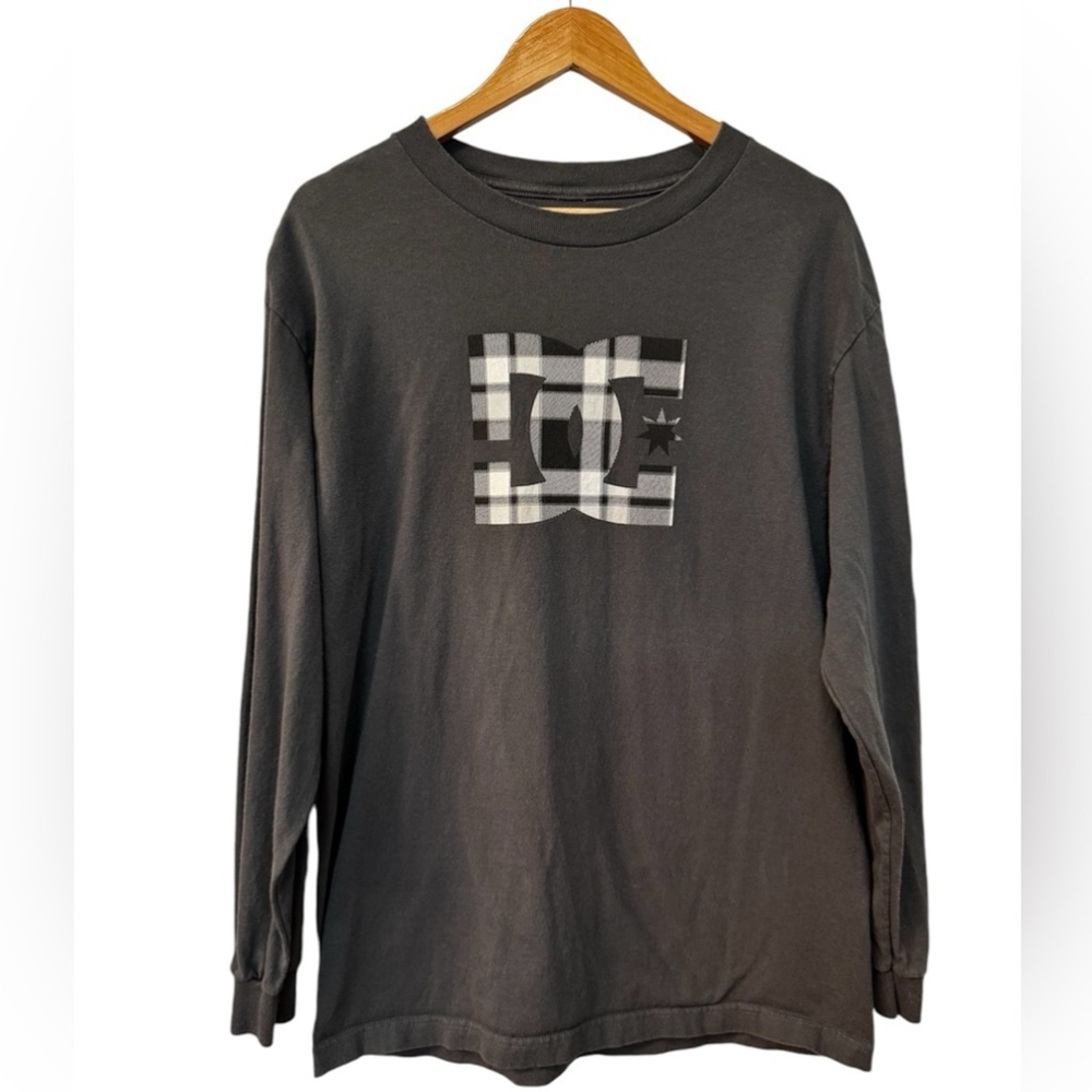 DC Shoes Charcoal Long Sleeve Shirt Large